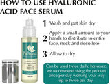 PurOrganica Hyaluronic Acid Face Serum - Huge 60 ML Bottle - The Best Anti Ageing & Anti Wrinkle Serum - This Premium Organic Serum Will Plump, Hydrate & Brighten Skin While Filling In Those Fine Lines & Wrinkles - It Works or Your Money Back Guarantee