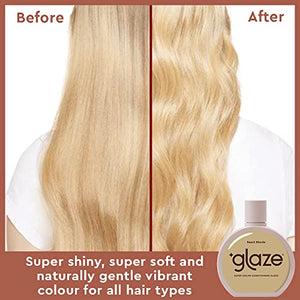 Glaze Sheer Glow Transparent Clear Conditioning Super Gloss Hair Mask to Enhance Existing Colour 190ml Bottle (2-3 Hair Treatments) - Guaranteed Results