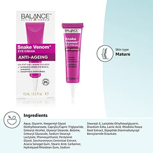 Balance Active Formula Gold + Marine Collagen Rejuvenating Eye Serum (15 ml) - Absorbs fast & pleasantly refreshes the skin to reduce the appearance of fine lines & wrinkles