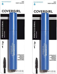 COVERGIRL Professional 3-in-1 Waterproof Mascara, Very Black