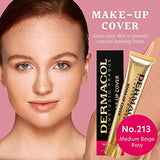 Dermacol - Full Coverage Foundation, Liquid Makeup Matte Foundation with SPF 30, Waterproof Foundation for Oily Skin, Acne, & Under Eye Bags, Long-Lasting Makeup Products