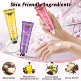 Gift Sets for Women, Upgraded 10Pcs Hand Cream Gift Set w/Foot Cream & Body Scrub, Hand Lotion Travel Size Care Moisturizing Hand Cream Set for Very Dry Hands, Valentine's Day Gifts for Her