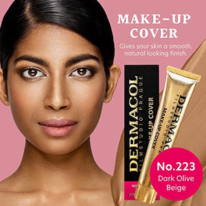 Dermacol - Full Coverage Foundation, Liquid Makeup Matte Foundation with SPF 30, Waterproof Foundation for Oily Skin, Acne, & Under Eye Bags, Long-Lasting Makeup Products