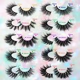 Newcally Lashes False Eyelashes Natural 3D Faux Mink Eye Lashes 10 Pairs 10 Styles Fluffy Wispy Fake Eyelashes Dramatic Handmade Reusable Lashes Pack with 10 Portable Eyelash Boxes