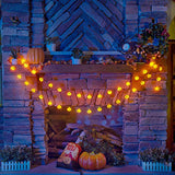 Halloween Lights String 40 LED 5.4M Pumpkin Lights with 8 Lighting Modes Indoor Outdoor Decorations