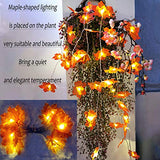 Autumn Decorations, Ainkedin Fairy Lights, 30 Maple Leaf Light, Garden Lights Outdoor Lights, Autumn Wreath, Christmas Decorations Halloween Decorations Leaves Decoration Thanksgiving Decorations