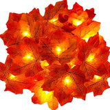 Autumn Decorations, Ainkedin Fairy Lights, 30 Maple Leaf Light, Garden Lights Outdoor Lights, Autumn Wreath, Christmas Decorations Halloween Decorations Leaves Decoration Thanksgiving Decorations