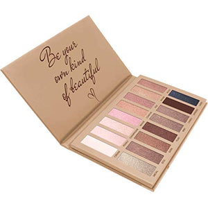 Best Eyeshadow Palette in a tan compact with 16 nude, pink, bronze and brown matte and shimmer shades