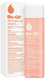 Bio-Oil Skincare Oil in a clear pink-tinted bottle with orange oil-drop branding and a white product box