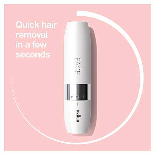 Braun facial hair remover portable mini device for quick hair removal