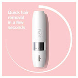 Braun facial hair remover portable mini device for quick hair removal