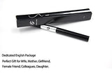 Brown Waterproof Eyebrow Pencil with a glossy black retractable body, silver accents and matching black box