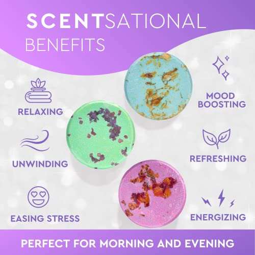 Cleverfy shower steamers aromatherapy benefits relaxing mood boosting unwinding refreshing energizing