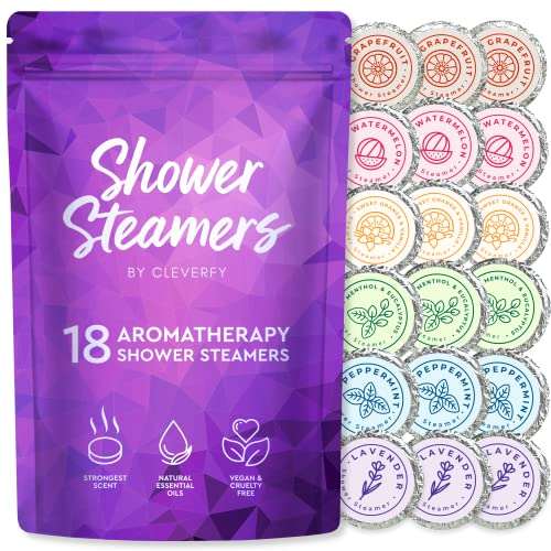 Cleverfy aromatherapy shower steamers gift pack with lavender and essential oils