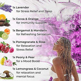 Cleverfy Shower Steamers aromatherapy gift set with six relaxing scents including lavender and coconut