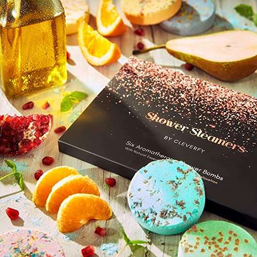Cleverfy aromatherapy shower steamers gift set with lavender essential oils