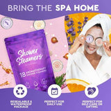 Cleverfy shower steamers aromatherapy gift set with lavender essential oils