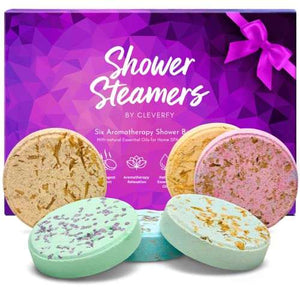 Cleverfy shower steamers aromatherapy gift set with lavender essential oils