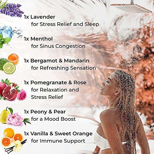 Cleverfy shower steamers aromatherapy set with lavender and other scents for relaxation and wellness