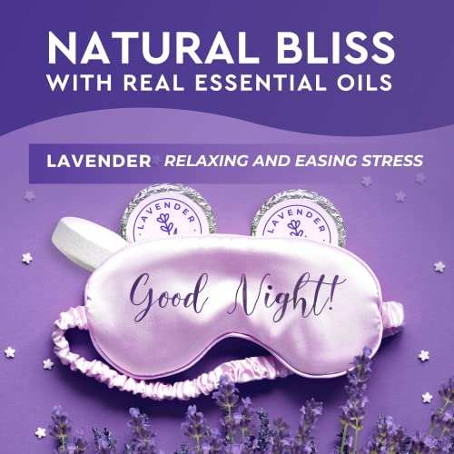 Cleverfy shower steamers lavender aromatherapy set with purple sleep mask