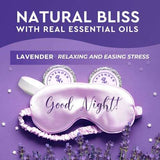 Cleverfy shower steamers lavender aromatherapy set with purple sleep mask