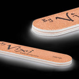 Two orange nail files for coffin ballerina false nails