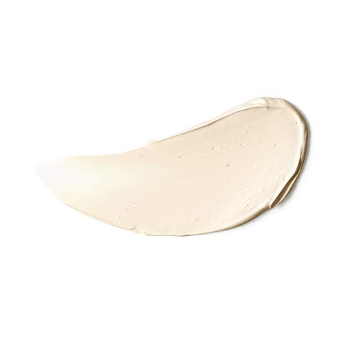 COVERGIRL Eyeshadow Primer in a pale beige cream swatch with a smooth, glossy texture and tiny air bubbles