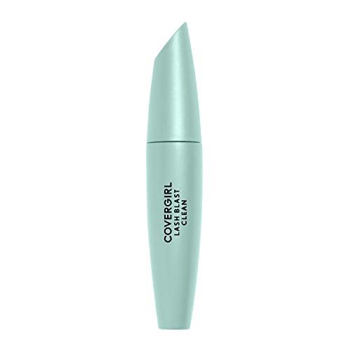 COVERGIRL Lash Blast Clean mascara in a pale mint-green tube with a tapered, pointed cap and black lettering