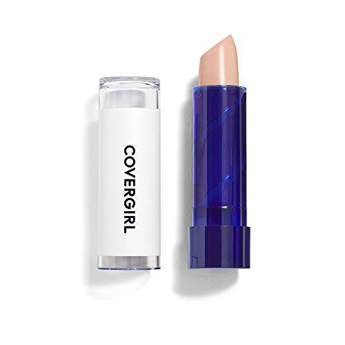 COVERGIRL Moisturizing Concealer in a light beige shade, with a creamy stick in a deep blue tube and white cap