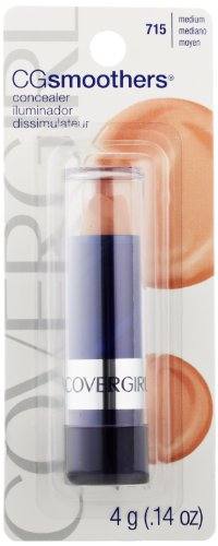 COVERGIRL Moisturizing Concealer in a light shade, with a creamy stick in clear packaging and gray lettering