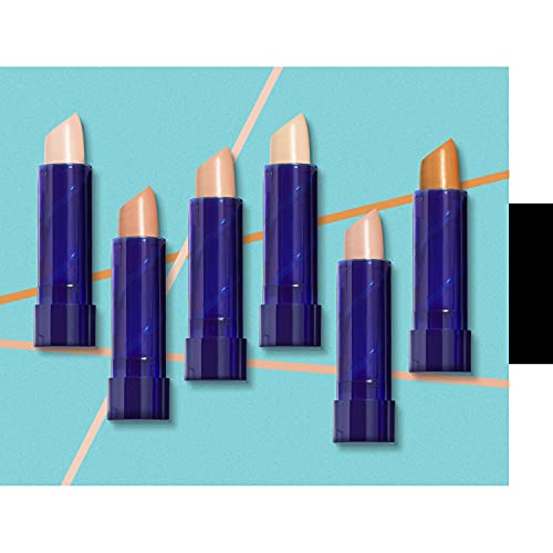 COVERGIRL Moisturizing Concealer shown as six purple tubes with beige cream tips in varied shades