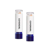 COVERGIRL Moisturizing Concealer in two white tubes with deep blue bases and clear caps, showing light beige concealer tips.