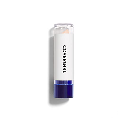 COVERGIRL Moisturizing Concealer in a white tube with a deep blue base and a visible light cream stick.