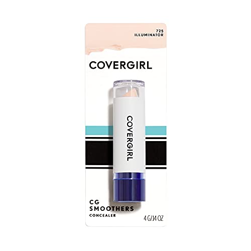 COVERGIRL Moisturizing Concealer in a white twist-up tube with a clear cap and blue base, on branded card packaging