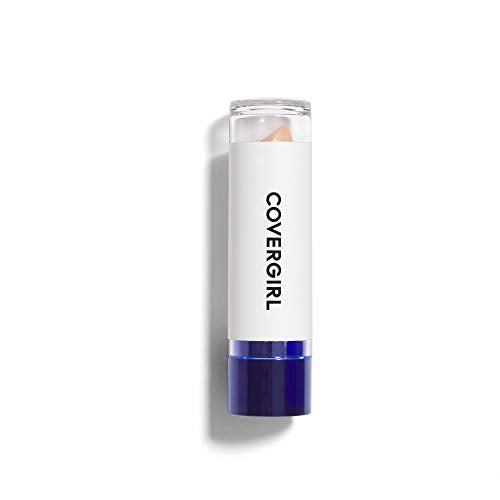 COVERGIRL Moisturizing Concealer in a white tube with a deep blue base and clear cap, showing light beige concealer.