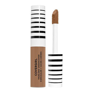 COVERGIRL TruBlend Concealer shown on deep espresso-toned skin, with a smooth, natural-looking finish and subtle coverage