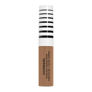 COVERGIRL TruBlend Concealer in warm tan liquid with a clear tube and white cap featuring black stripes