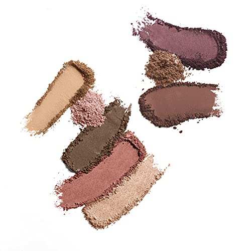 COVERGIRL Trunaked Palette with eight loose swatches in warm brown, mauve, rose and beige matte and shimmer shades
