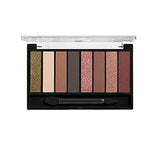 COVERGIRL Trunaked Palette in a black case with eight gold, beige, brown, charcoal and rose-toned matte and shimmer shades