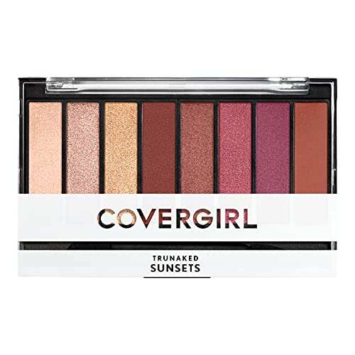 COVERGIRL Trunaked Palette with eight peach, rose, bronze and burgundy eyeshadow shades in matte and shimmer finishes