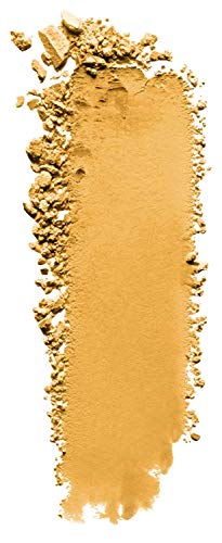 COVERGIRL Trunaked Palette golden beige eyeshadow swatch with a smooth center and crumbly powder edges