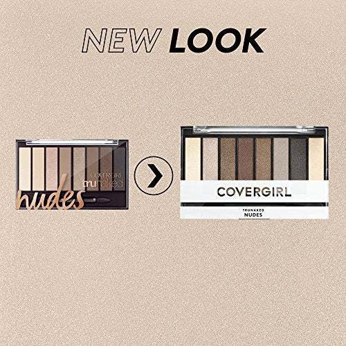 COVERGIRL Trunaked Palette with eight neutral beige, brown and gray eyeshadows in matte and shimmer finishes