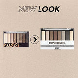 COVERGIRL Trunaked Palette with eight neutral beige, brown and gray eyeshadows in matte and shimmer finishes