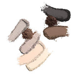 COVERGIRL Trunaked Palette with eight loose eyeshadow swatches in neutral beige, taupe, brown and charcoal shades, matte and shimmer finishes