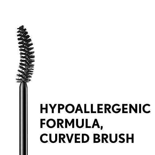 COVERGIRL Waterproof Mascara with a glossy black wand, curved bristle brush, and bold hypoallergenic formula text.