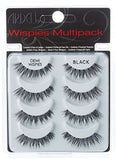 Demi Wispies False Eyelashes in black, with wispy crisscross fibers arranged in a four-pair multipack