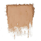 e.l.f. Prime & Stay Finishing Powder in light-medium beige, shown as a smooth matte powder swatch with crumbly edges