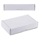 Finishing Touch Flawless facial hair remover packaging shown as a plain white rectangular cardboard box with folded edges