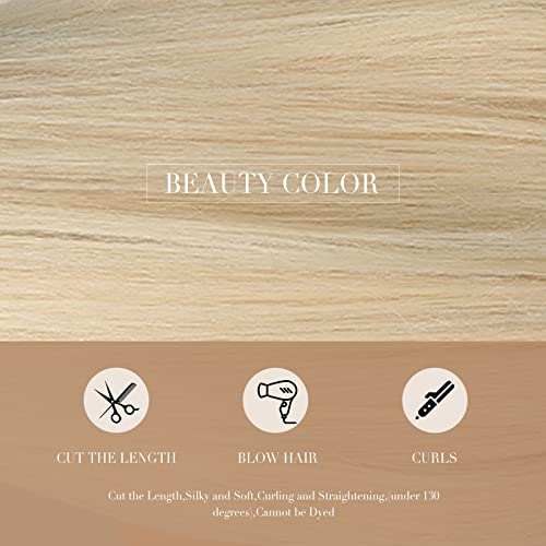 HAIRCUBE 20 Inch Nature Straight Ombre Wigs shown as straight blonde synthetic hair with a smooth, silky texture.
