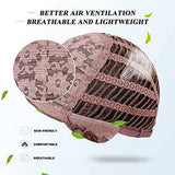 HAIRCUBE 20 Inch Nature Straight Ombre Wigs with a pink lace cap, ventilated mesh panels, and adjustable straps